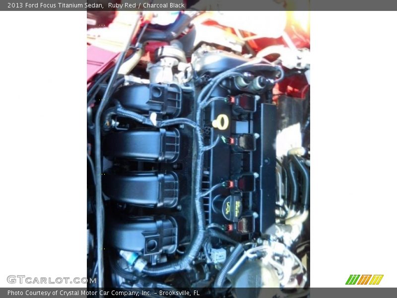 Ruby Red / Charcoal Black 2013 Ford Focus Titanium Sedan