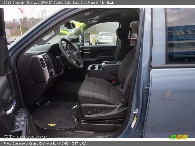 Slate Grey Metallic / Jet Black 2016 Chevrolet Silverado 1500 LT Double Cab