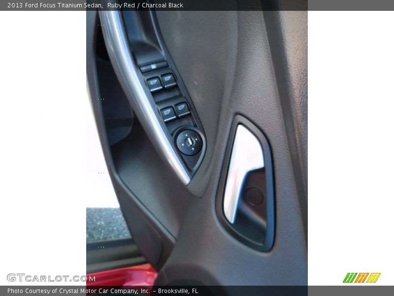 Ruby Red / Charcoal Black 2013 Ford Focus Titanium Sedan