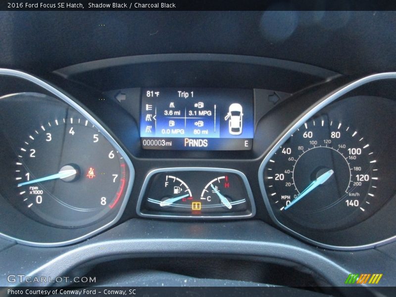 Shadow Black / Charcoal Black 2016 Ford Focus SE Hatch