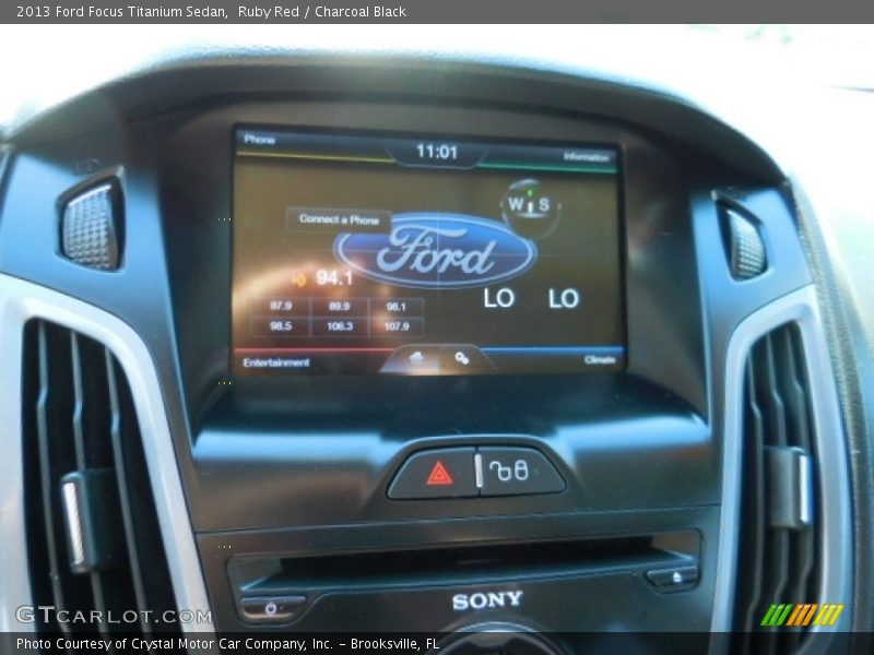 Ruby Red / Charcoal Black 2013 Ford Focus Titanium Sedan