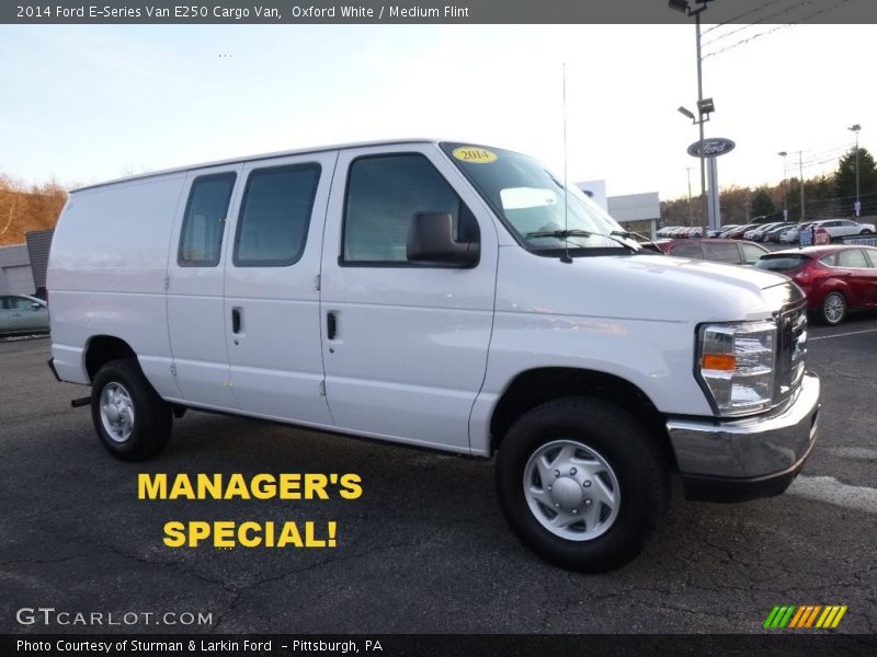 Oxford White / Medium Flint 2014 Ford E-Series Van E250 Cargo Van