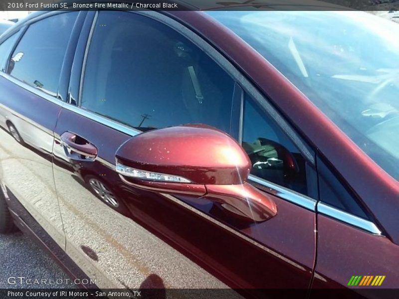 Bronze Fire Metallic / Charcoal Black 2016 Ford Fusion SE