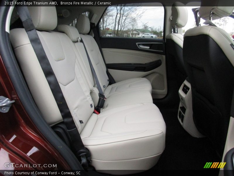 Bronze Fire Metallic / Ceramic 2015 Ford Edge Titanium AWD