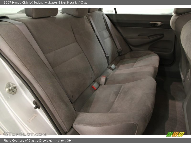 Alabaster Silver Metallic / Gray 2007 Honda Civic LX Sedan