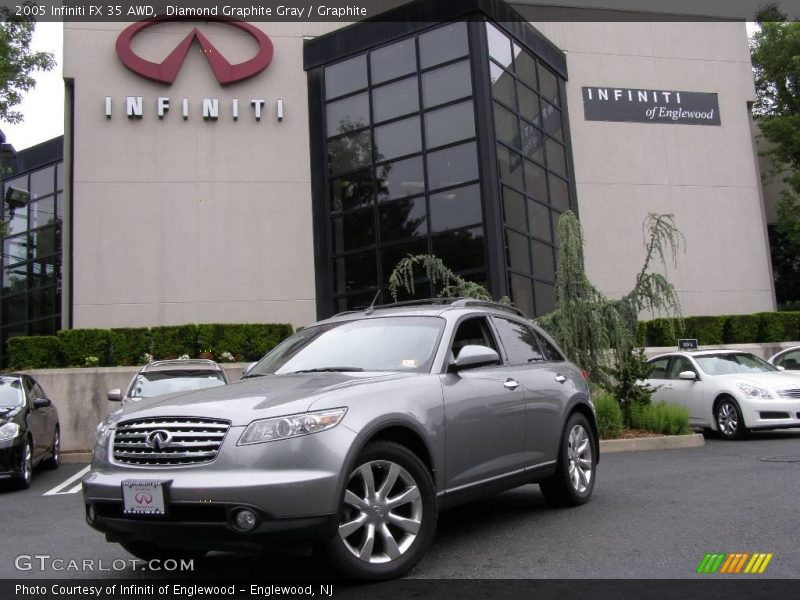 Diamond Graphite Gray / Graphite 2005 Infiniti FX 35 AWD