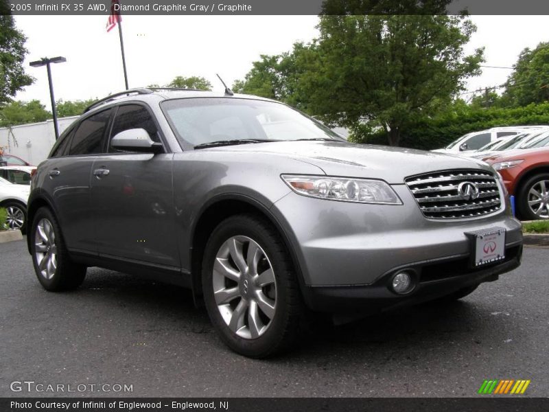 Diamond Graphite Gray / Graphite 2005 Infiniti FX 35 AWD