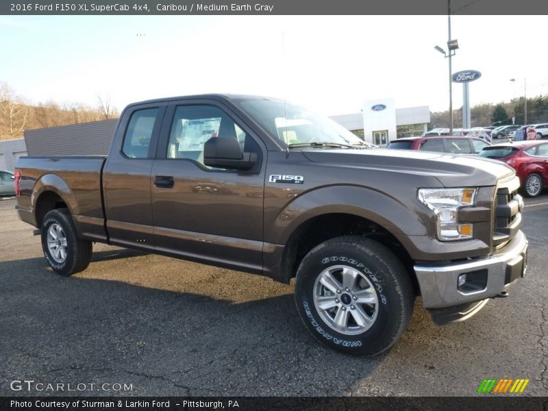 Caribou / Medium Earth Gray 2016 Ford F150 XL SuperCab 4x4