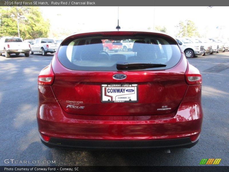 Ruby Red / Charcoal Black 2016 Ford Focus SE Hatch
