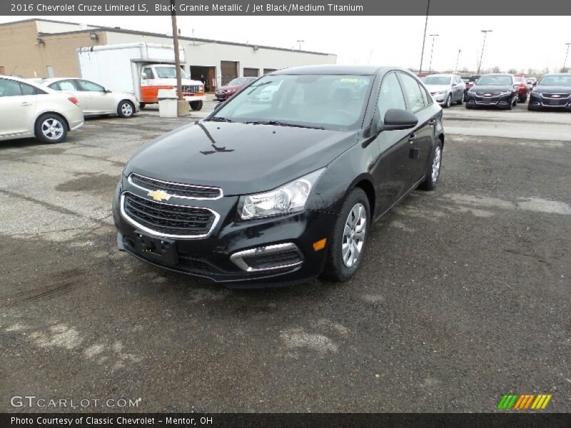 Black Granite Metallic / Jet Black/Medium Titanium 2016 Chevrolet Cruze Limited LS