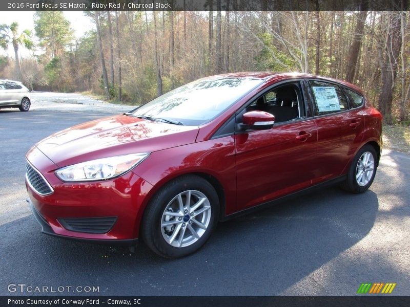 Ruby Red / Charcoal Black 2016 Ford Focus SE Hatch