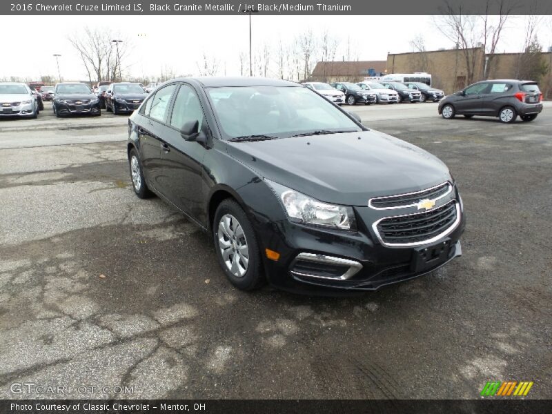 Black Granite Metallic / Jet Black/Medium Titanium 2016 Chevrolet Cruze Limited LS