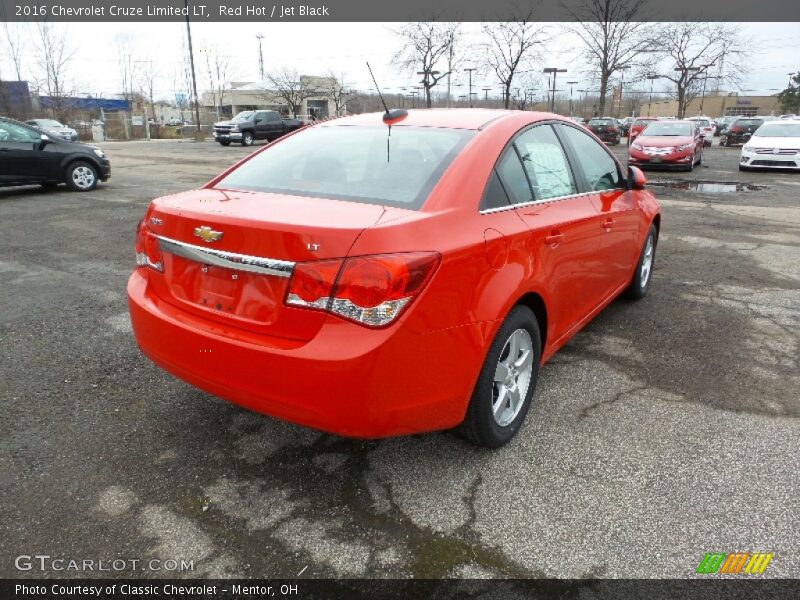 Red Hot / Jet Black 2016 Chevrolet Cruze Limited LT