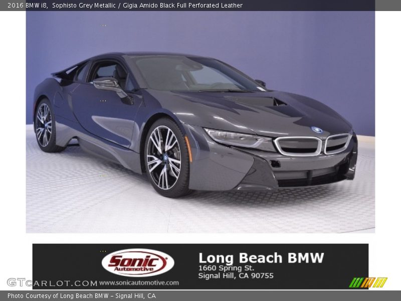 Sophisto Grey Metallic / Gigia Amido Black Full Perforated Leather 2016 BMW i8