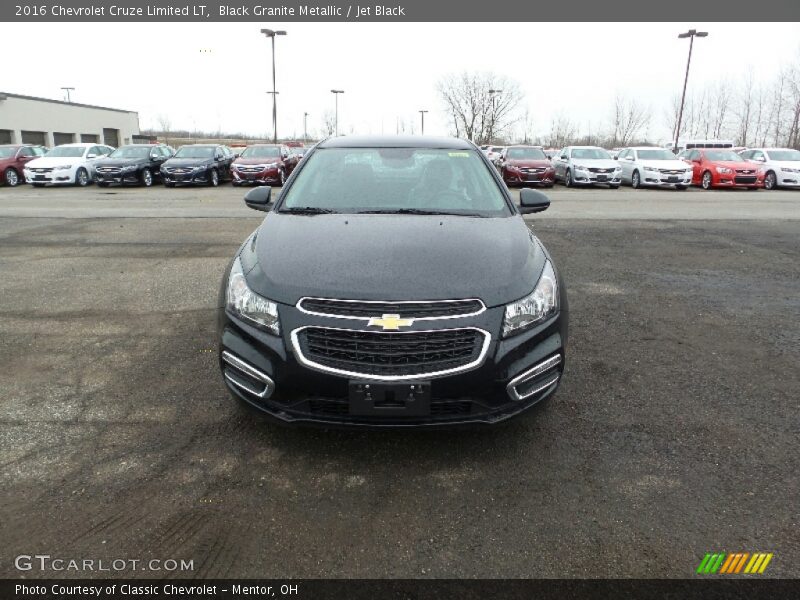 Black Granite Metallic / Jet Black 2016 Chevrolet Cruze Limited LT