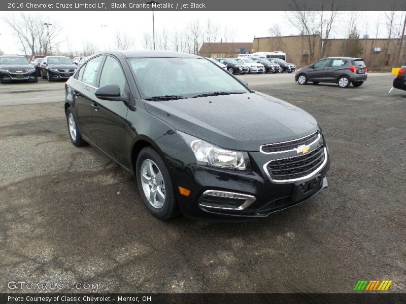 Black Granite Metallic / Jet Black 2016 Chevrolet Cruze Limited LT