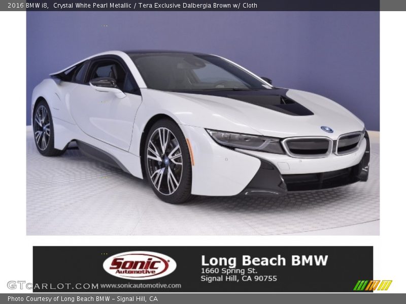 Crystal White Pearl Metallic / Tera Exclusive Dalbergia Brown w/ Cloth 2016 BMW i8