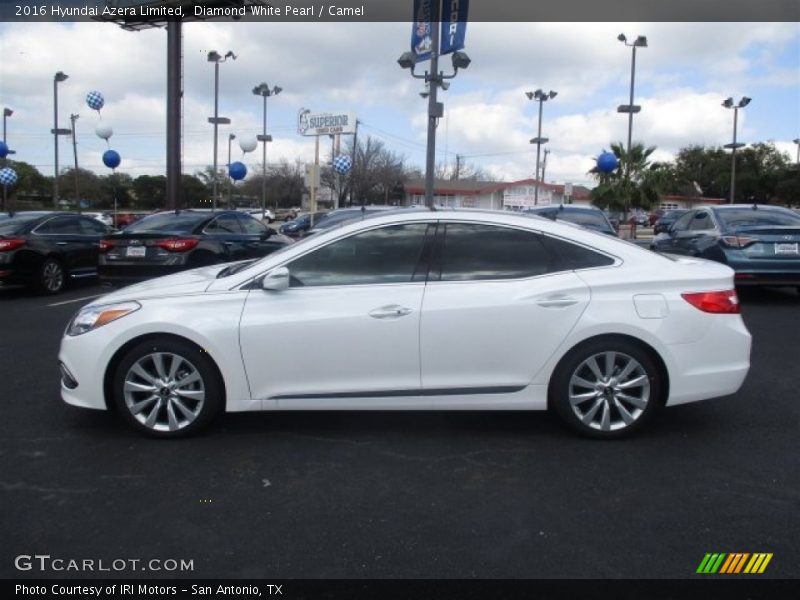 Diamond White Pearl / Camel 2016 Hyundai Azera Limited