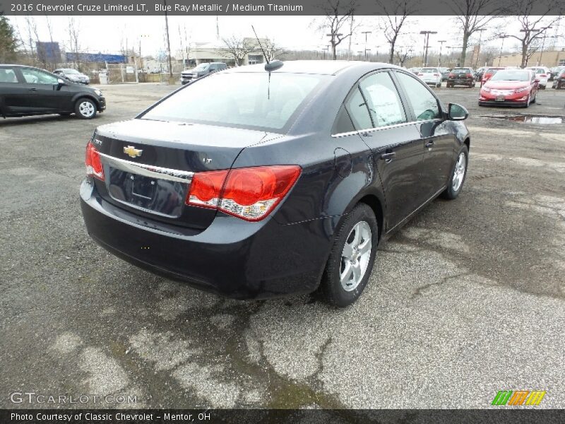 Blue Ray Metallic / Medium Titanium 2016 Chevrolet Cruze Limited LT