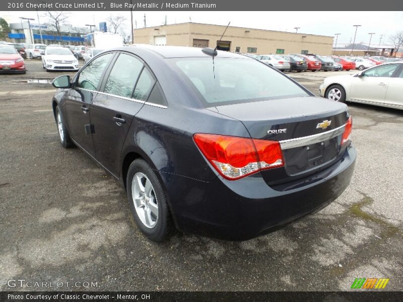 Blue Ray Metallic / Medium Titanium 2016 Chevrolet Cruze Limited LT