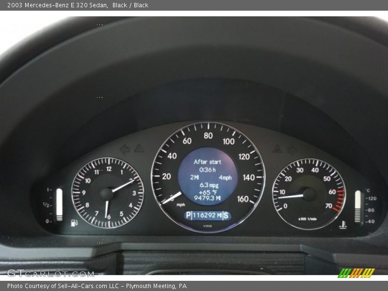 Black / Black 2003 Mercedes-Benz E 320 Sedan