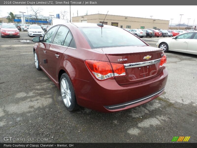Siren Red Tintcoat / Jet Black 2016 Chevrolet Cruze Limited LTZ