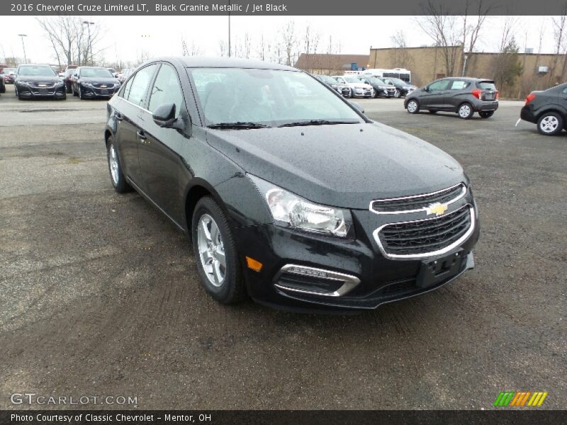 Black Granite Metallic / Jet Black 2016 Chevrolet Cruze Limited LT