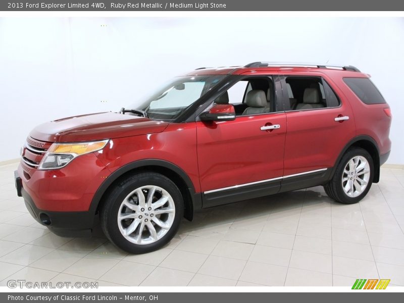 Ruby Red Metallic / Medium Light Stone 2013 Ford Explorer Limited 4WD