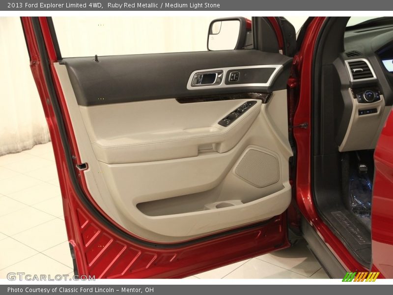 Ruby Red Metallic / Medium Light Stone 2013 Ford Explorer Limited 4WD