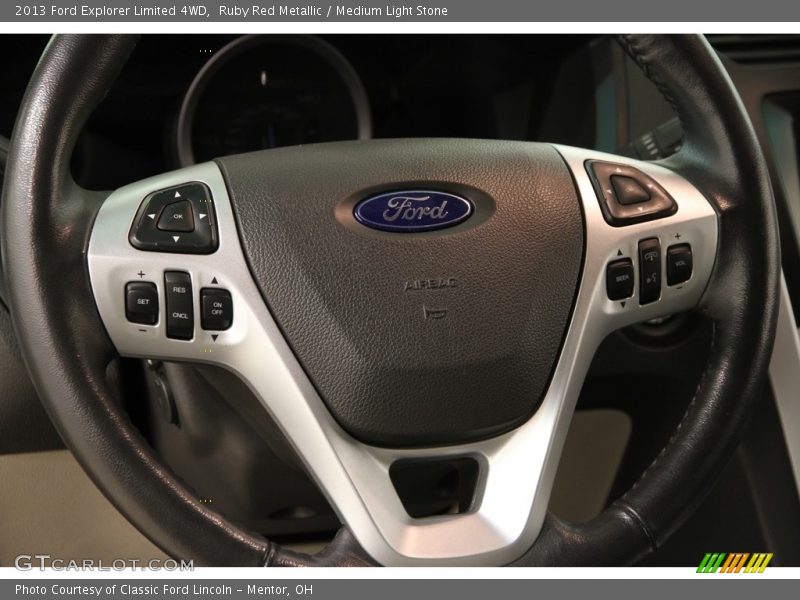 Ruby Red Metallic / Medium Light Stone 2013 Ford Explorer Limited 4WD