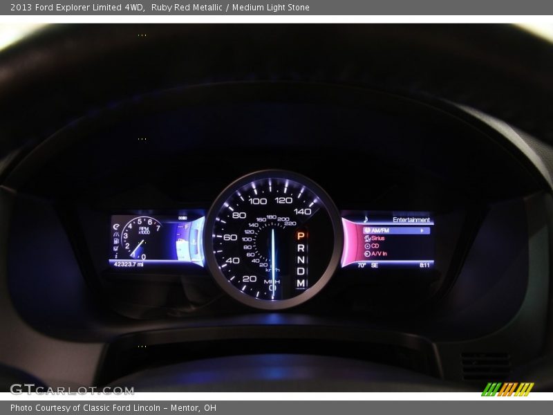 Ruby Red Metallic / Medium Light Stone 2013 Ford Explorer Limited 4WD