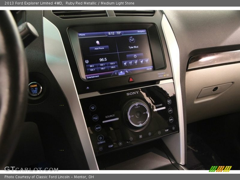Ruby Red Metallic / Medium Light Stone 2013 Ford Explorer Limited 4WD