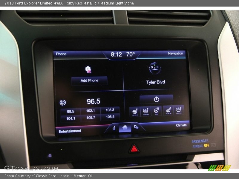 Ruby Red Metallic / Medium Light Stone 2013 Ford Explorer Limited 4WD