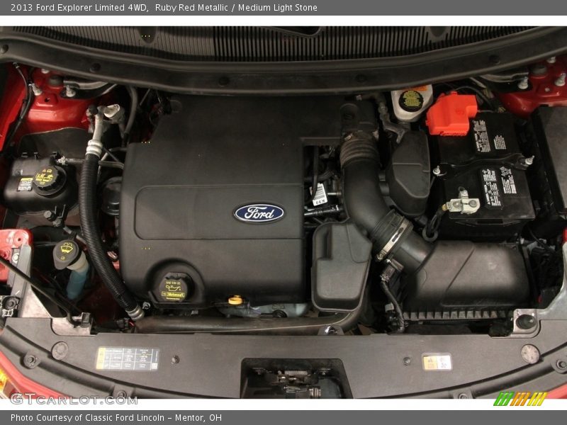 Ruby Red Metallic / Medium Light Stone 2013 Ford Explorer Limited 4WD