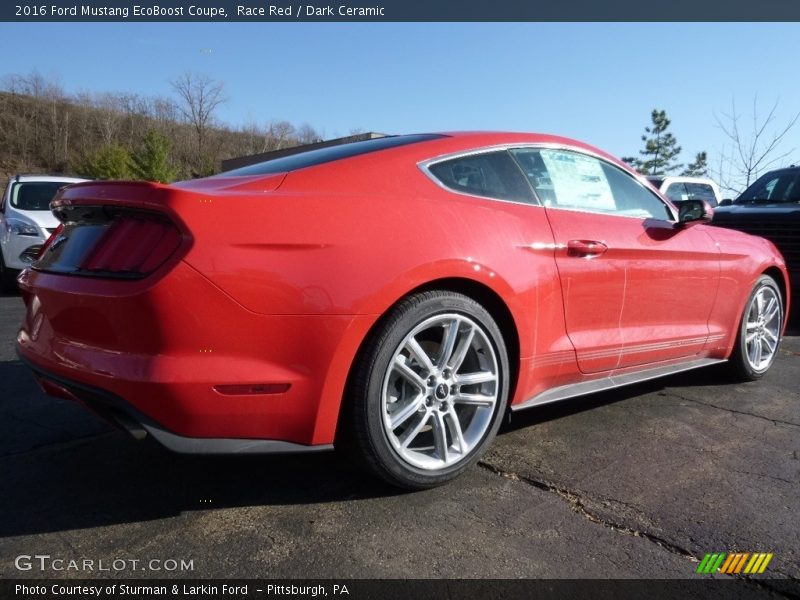 Race Red / Dark Ceramic 2016 Ford Mustang EcoBoost Coupe