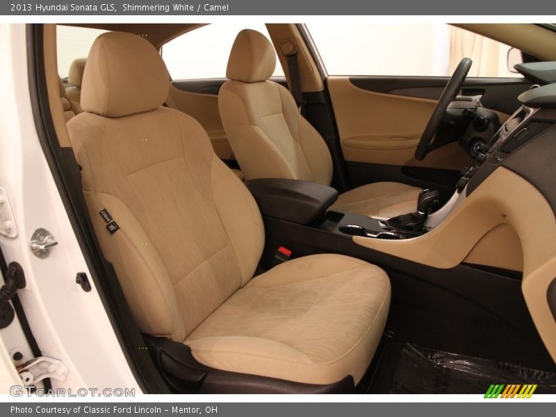 Shimmering White / Camel 2013 Hyundai Sonata GLS