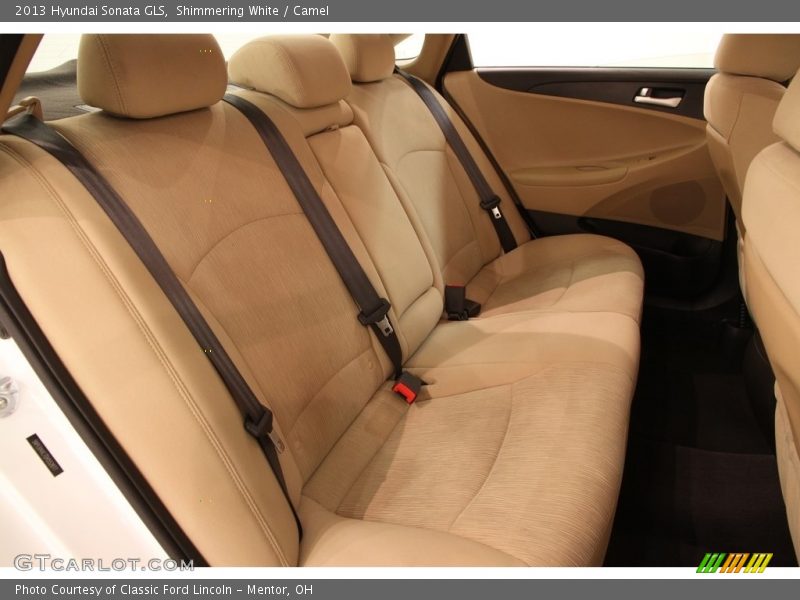 Shimmering White / Camel 2013 Hyundai Sonata GLS
