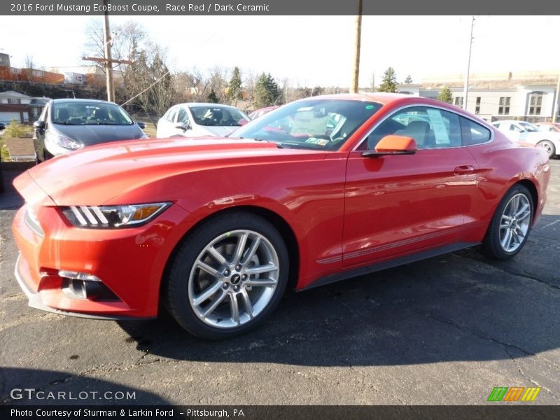 Race Red / Dark Ceramic 2016 Ford Mustang EcoBoost Coupe