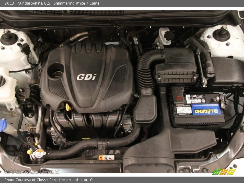 Shimmering White / Camel 2013 Hyundai Sonata GLS