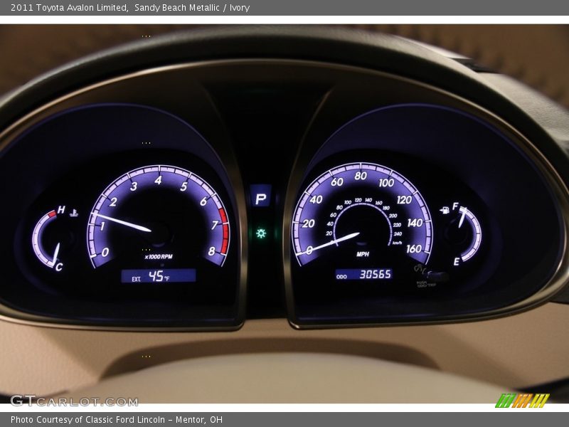 Sandy Beach Metallic / Ivory 2011 Toyota Avalon Limited