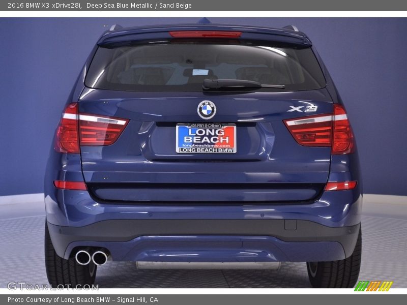 Deep Sea Blue Metallic / Sand Beige 2016 BMW X3 xDrive28i