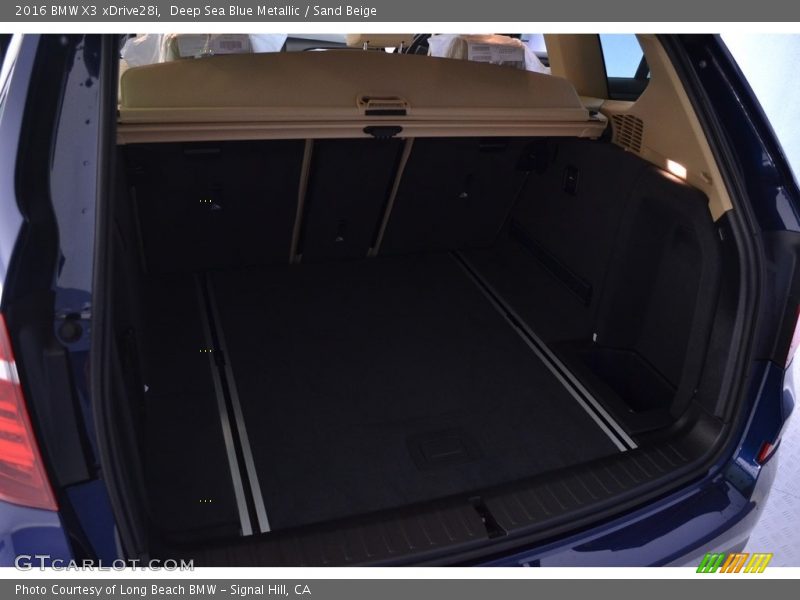 Deep Sea Blue Metallic / Sand Beige 2016 BMW X3 xDrive28i