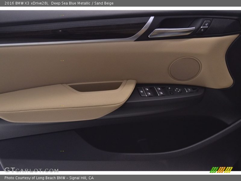 Deep Sea Blue Metallic / Sand Beige 2016 BMW X3 xDrive28i