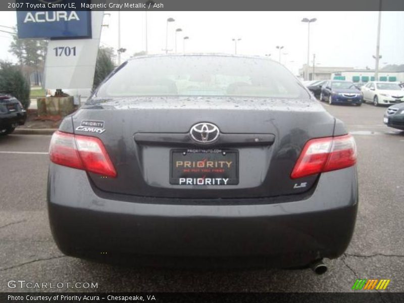 Magnetic Gray Metallic / Ash 2007 Toyota Camry LE
