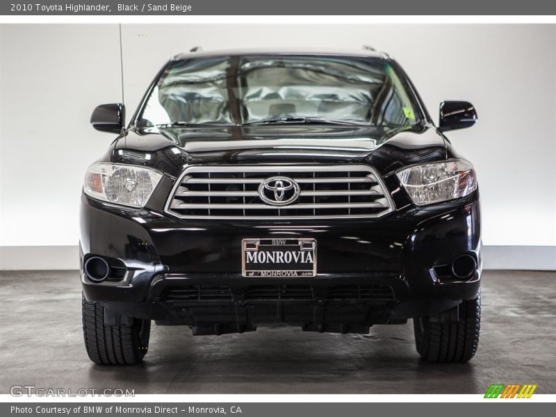 Black / Sand Beige 2010 Toyota Highlander