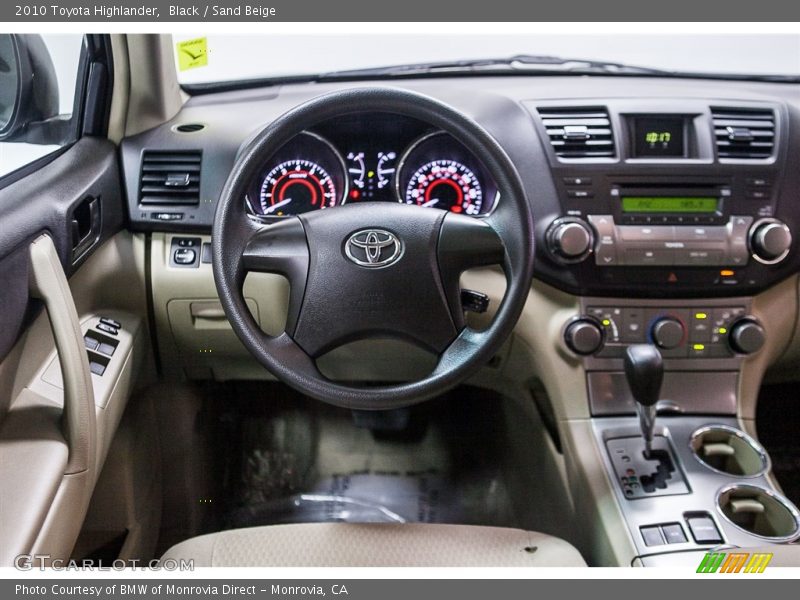 Black / Sand Beige 2010 Toyota Highlander
