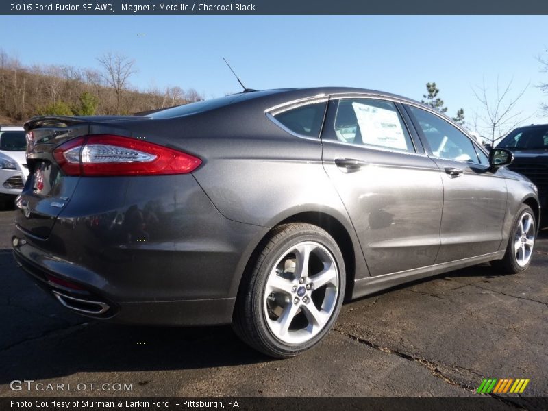 Magnetic Metallic / Charcoal Black 2016 Ford Fusion SE AWD