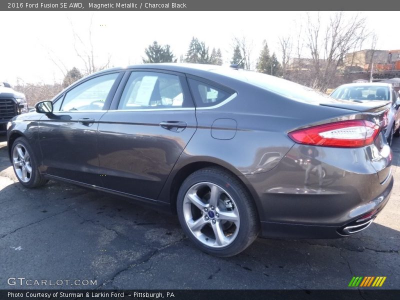 Magnetic Metallic / Charcoal Black 2016 Ford Fusion SE AWD