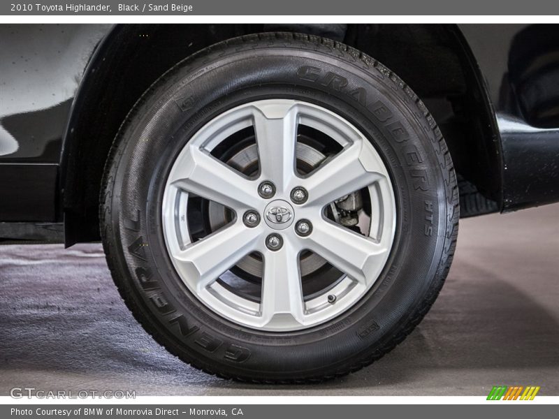 Black / Sand Beige 2010 Toyota Highlander