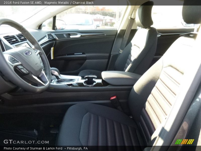 Magnetic Metallic / Charcoal Black 2016 Ford Fusion SE AWD